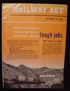 Railway Age 1949 December 10 N&W Pwhatan Arrow RI Streamlined Suburban Service