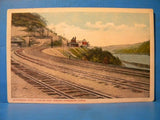 Postcard Kittanning Point Looking East Towards Horseshoe Curve Altoona PA