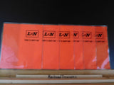 L&N Today is Safety Day Lot of 6 plastic sleeves for employee timetablles