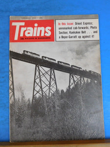 Trains Magazine 1969 February Orient Express Unremarked cab forwards Kankakee BE