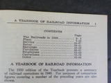 Yearbook of Railroad Information 1950 Edition