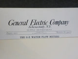 General Electric Company Supply Department Bulletin No 4941A 1912 August Water F