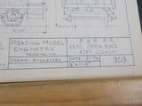Blueprint Philadelphia & Reading 1870 Open End 47 ft. Coach car #68-87 BP#303