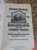 Poor's Manual of Railroads 1915 Maps History rolling stock more  Damage