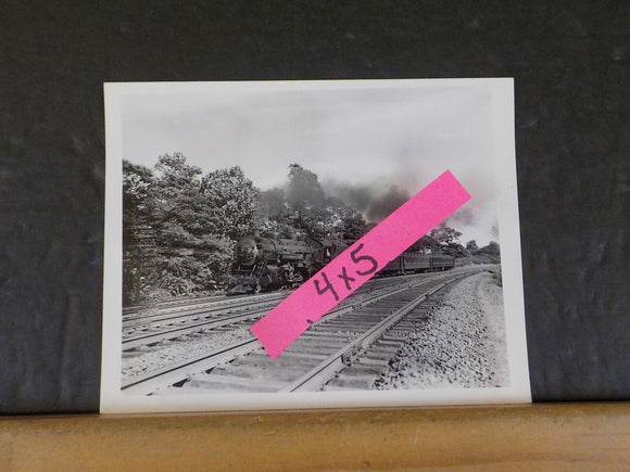 Photo Erie Locomotive #2747 Black & White 4X5 Waldwick RI 1949