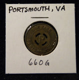 Token VA Portsmouth 660G One Fare Portsmouth Transit VA