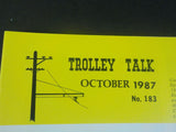Trolley Talk #183 1987 October When the electromobiles came to town