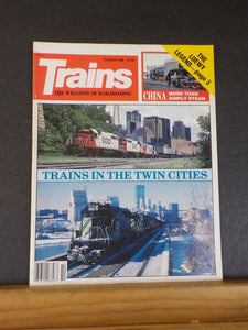 Trains Magazine 1986 October Trains in the Twin Cities Loewy legend China more t