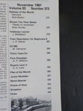 Railway Modeller 1981 November V33 #373 Denroyd  30 years on Foldaway Layout