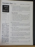 Railway Age Weekly 1960 March 14 Concrete Crossties Santa Fe line change