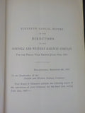 Norfolk and Western Railway Annual Report 11th June 30 1907  FOLD out map