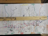 Map Goldsboro / Rocky Mount / Wilson NC  1995 Rolled N&W Seaboard