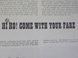 Third Rail Rapid Transit Magazine 1966 Summer Hi Ho! Come with Your Fare