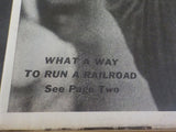 Penn Central Post Employee Magazine 1969 November What a way to run a railroad