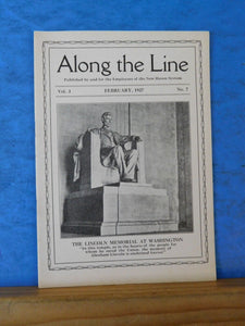 Along the Line 1927 February  New York New Haven & Hartford Employee Magazine