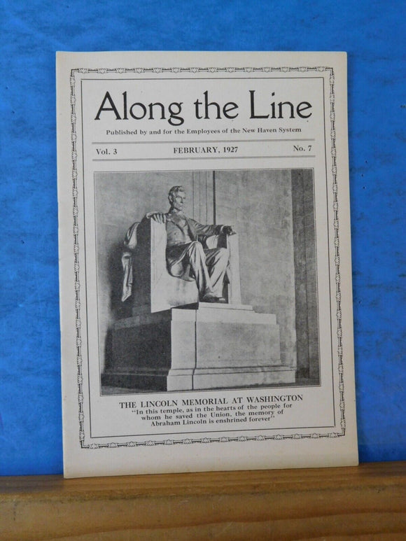 Along the Line 1927 February  New York New Haven & Hartford Employee Magazine