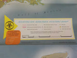 Map American Airlines System Map T197R Population 1962