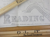 Map Reading Map (Approx. 26 ½ in x 18 in)  Dae unkown Copy Early P&R map