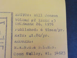 Narrow Gauge & Short Line Historical Society Newsletter 1976 Dec 26 V2 #3 Staple