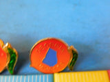 Jaycees Georgia Peaches Set of 3 pins All different sizes
