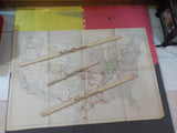 Map Railroads in the United States Central States    FOLDED