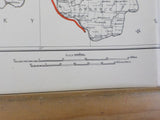 Map Baltimore & Ohio and Chesapeake & Ohio i1916 edition Reprinted 1944 Folded