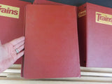 Trains Magazine Binders Five binders with rods  USED