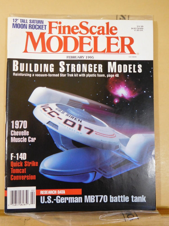FineScale Modeler 1995 February Apollo 11 launch complex Star Trek Survey-class
