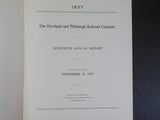 Cleveland and Pittsburg Railroad Company Annual Report 1937 90th equipment milea