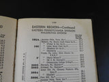 Pennsylvania Railroad CT 1000 List of Stations and Sidings and Instructions 1945