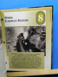 Legendary Trains 3 ring binder of cards with photo / information about the card