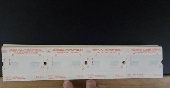 Penn Central Ticket Bundle  Approx 440 unused tickets