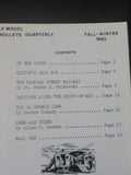 Scale Model Traction and Trolleys Quarterly #26 Fall Winter 1985