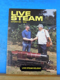 Live Steam Magazine 1984 Oct Steam Locomotive Construction Steamboat whistle