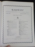 Railways Magazine Bound Vol  XII January-December 1951