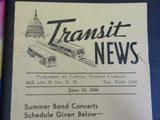Transit News 1938 June 15 Summer Band Concerts Schedule Given Below Capital Tran
