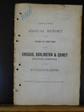 Chicago Burlington & Quincy Railroad Company Annual Report 1909 June 30
