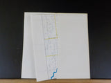 Map Burlington Northern South Dakota State Railroad Map 1983 August
