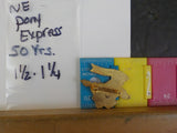 Jaycees Nebraska Pony Express Rider Facing Left W/Red Banner - 50 Years PIN