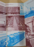 Santa Fe Covered Hopper Cars Info Booklet 100 Ton and 70 Ton 1974 October