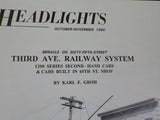 Era Headlights 1986 October November New York's Third Ave Railway System