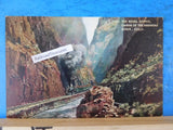 Postcard Royal Gorge Canon of the Arkansas River CO.#7482. with tracks & train