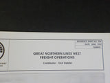 Great Northern Goat Lot Reference sheet #204 June 1993 West Freight operations