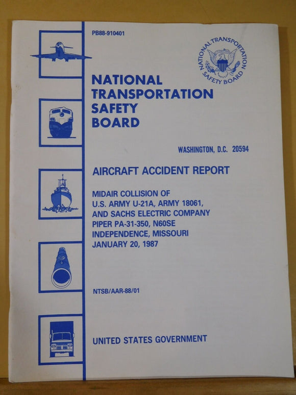 Aircraft Accident Report #88-1 Midair Collision of US Army and SACHS Elec. 1987