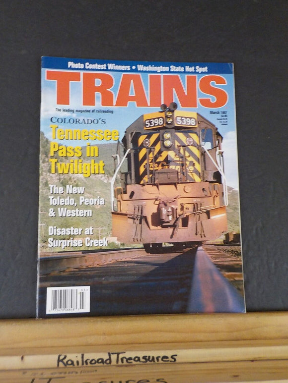 Trains Magazine 1997 March CO Tennessee pass Toledo Peoria & Western Surprise Cr