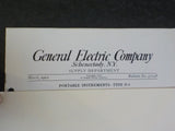 General Electric Company Supply Department Bulletin No 4709B 1912 March Portable