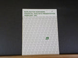 Burlington Northern Inc Financial Analysts Presentation 1981 February BN sc