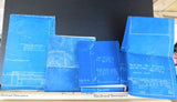 Blueprint Peoria & Pekin Union Ry Lot of 4 Plot plan including new building