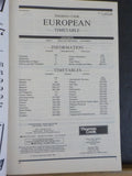Thomas Cook European Timetable Summer Rail 1992 May 31-June 30