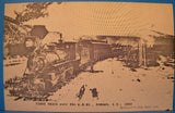 Postcard First Train over the K.M. RY Dawson, Y.T 1902